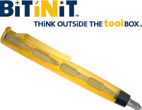 BiTiNiT� Screw Driver - Multi-bit, compact, pocket size, light weight