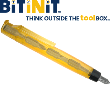 BiTiNiT� Screw Driver - Multi-bit, compact, pocket size, light weight